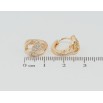Сережки Xuping M&L Колір 18K колечка Серця з цирконієм фото №2 Сережки Xuping M&L Колір 18K колечка Серця з цирконієм фото №2