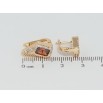 Серьги Xuping Позолота 18K английский замок Ромбовый узор с красными фианитами и цирконием фото №2