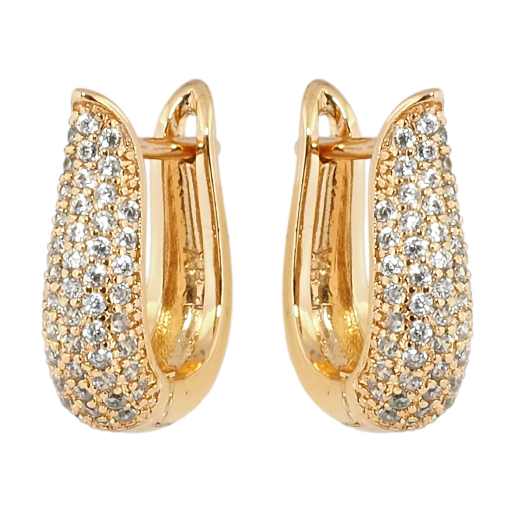 Серьги Xuping Позолота 18K английский замок Инкрустация цирконием фото №13 Серьги Xuping Позолота 18K английский замок Инкрустация цирконием фото №13