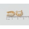 Серьги Xuping Позолота 18K английский замок Инкрустация цирконием фото №2 Серьги Xuping Позолота 18K английский замок Инкрустация цирконием фото №2