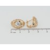 Серьги Xuping Позолота 18K английский замок Декоративные овалы с цирконием фото №2 Серьги Xuping Позолота 18K английский замок Декоративные овалы с цирконием фото №2