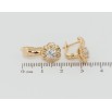 Серьги Xuping Позолота 18K английский замок Цветочки с цирконием фото №2 Серьги Xuping Позолота 18K английский замок Цветочки с цирконием фото №2