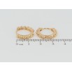 Серьги Xuping Позолота 18K колечки Дорожки шариков фото №2 Серьги Xuping Позолота 18K колечки Дорожки шариков фото №2