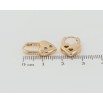 Серьги Xuping Позолота 18K колечки Сердечки-замочки фото №2 Серьги Xuping Позолота 18K колечки Сердечки-замочки фото №2