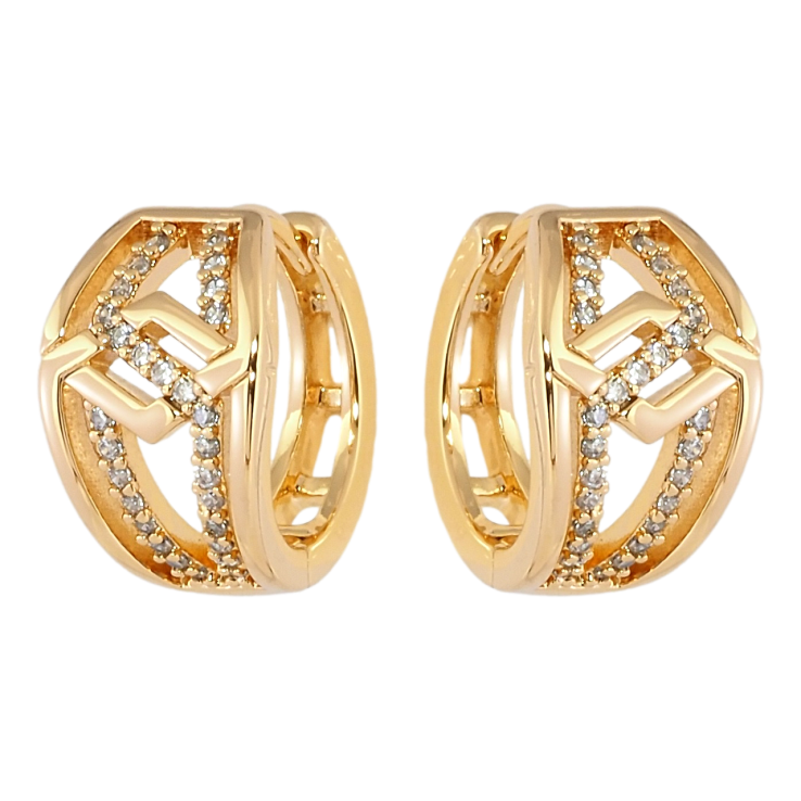 Сережки Xuping Позолота 18K колечка Декоративний візерунок з цирконієм фото №19 Сережки Xuping Позолота 18K колечка Декоративний візерунок з цирконієм фото №19
