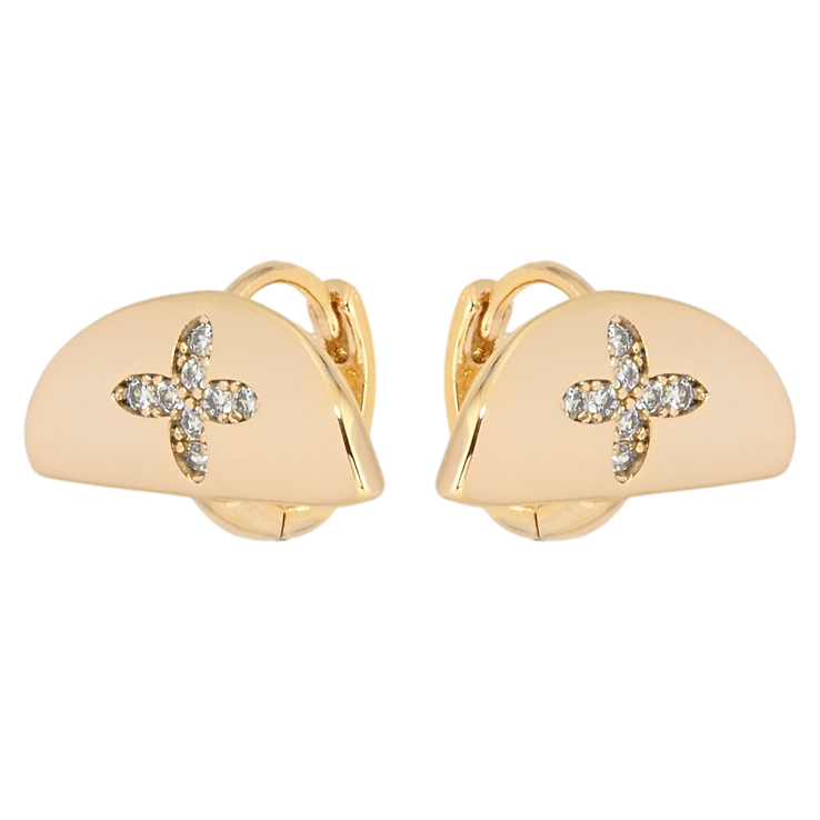 Сережки Xuping Позолота 18K колечка Декоративний візерунок з цирконієм фото №21 Сережки Xuping Позолота 18K колечка Декоративний візерунок з цирконієм фото №21