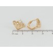 Серьги Xuping Позолота 18K колечки Ромбы с цирконием фото №2 Серьги Xuping Позолота 18K колечки Ромбы с цирконием фото №2