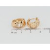 Серьги Xuping Позолота 18K колечки Декоративный узор с цирконием фото №2 Серьги Xuping Позолота 18K колечки Декоративный узор с цирконием фото №2