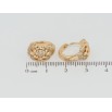 Серьги Xuping Позолота 18K колечки Декоративный узор с цирконием фото №2 Серьги Xuping Позолота 18K колечки Декоративный узор с цирконием фото №2