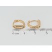 Серьги Xuping Позолота 18K колечки Узор с цирконием фото №2 Серьги Xuping Позолота 18K колечки Узор с цирконием фото №2