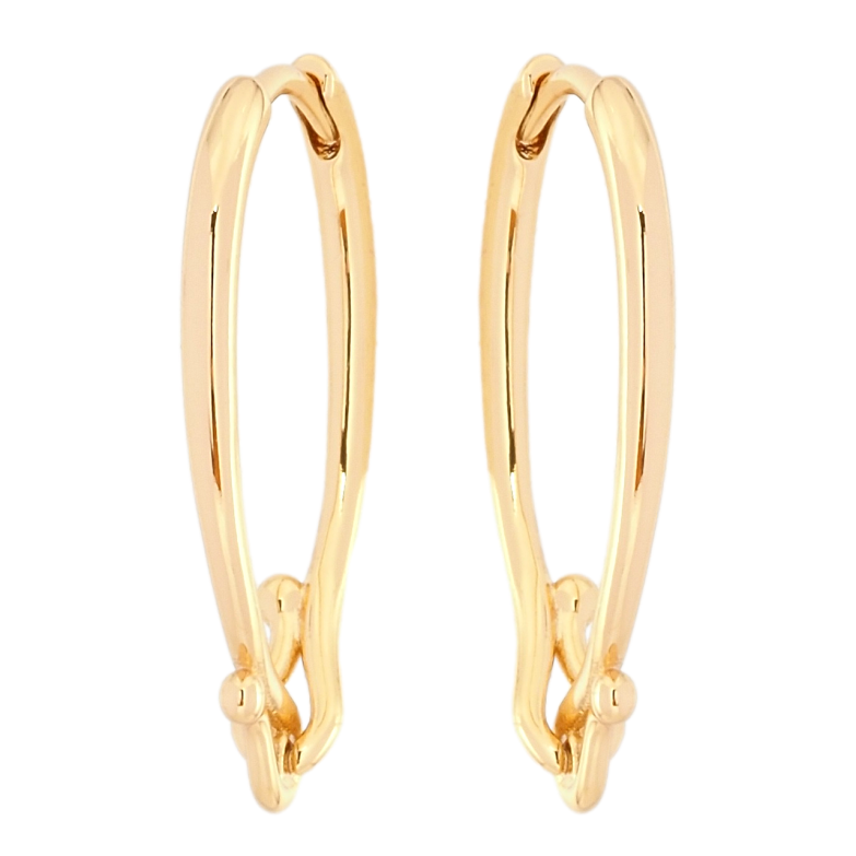 Сережки Xuping Позолота 18K колечка Декоративні фото №14 Сережки Xuping Позолота 18K колечка Декоративні фото №14
