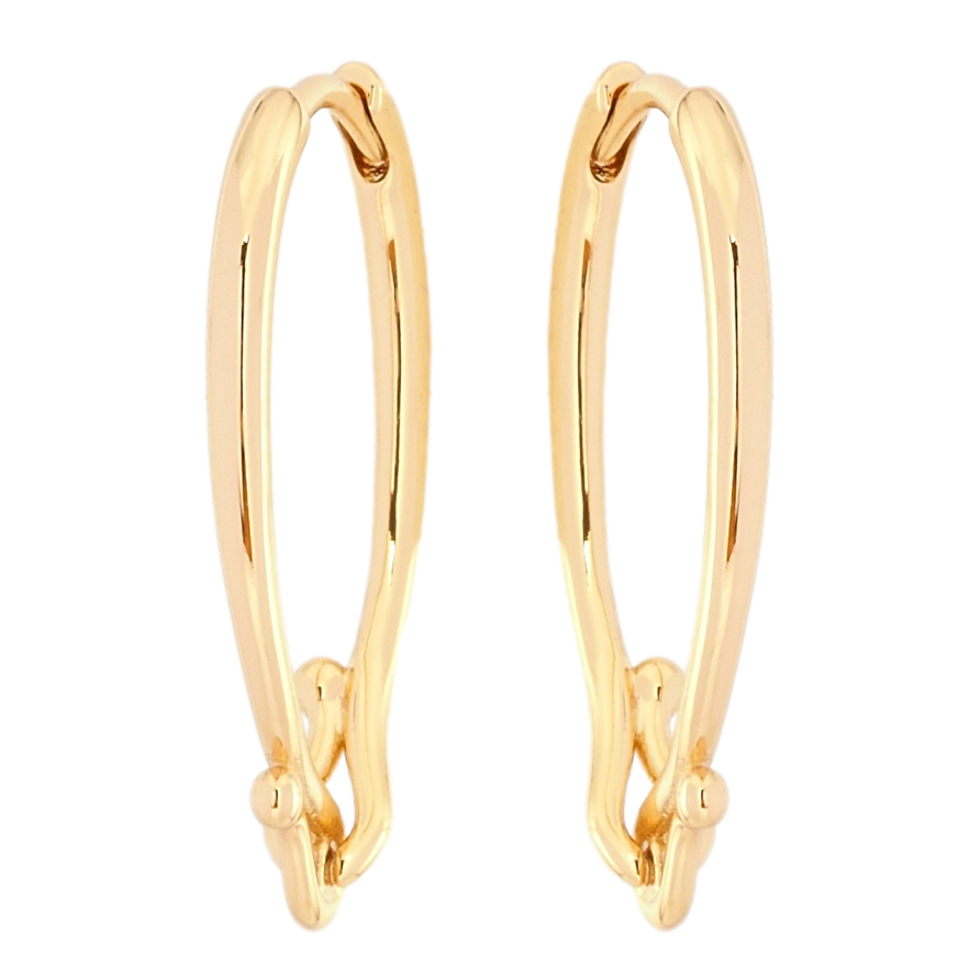 Сережки Xuping Позолота 18K колечка Декоративні фото №1 Сережки Xuping Позолота 18K колечка Декоративні фото №1
