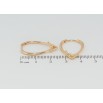 Сережки Xuping Позолота 18K колечка Декоративні фото №2 Сережки Xuping Позолота 18K колечка Декоративні фото №2