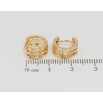 Серьги Xuping Позолота 18K колечки Декоративный узор с цирконием фото №2 Серьги Xuping Позолота 18K колечки Декоративный узор с цирконием фото №2