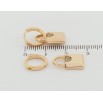 Серьги Xuping Позолота 18K подвески на колечках Замочки 2 в 1 фото №2