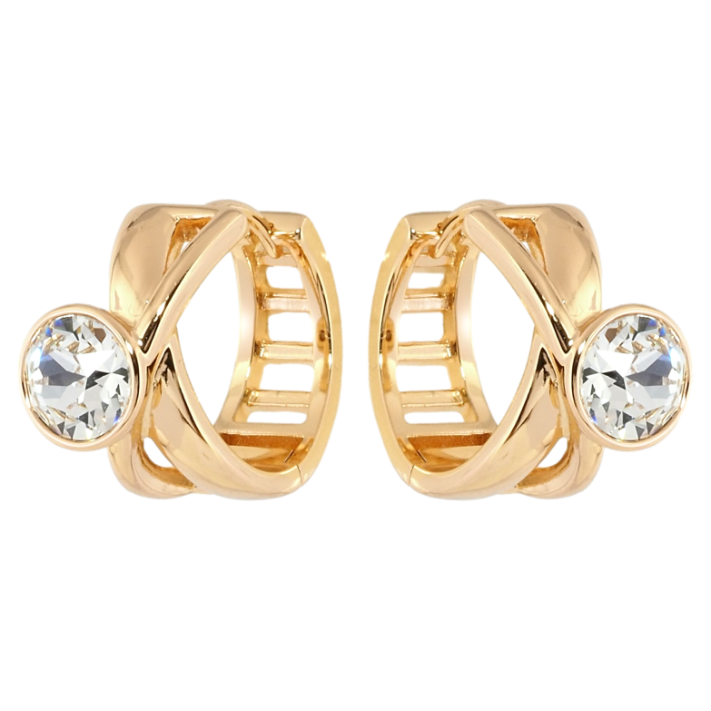 Серьги Xuping цвет 18K с кристаллами Swarovski колечки Вставка кристалл Clear фото №2 Серьги Xuping цвет 18K с кристаллами Swarovski колечки Вставка кристалл Clear фото №2