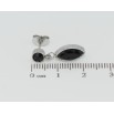 Серьги Xuping TTM Stainless Steel цвет Родий пусеты Подвески с черным цирконием фото №2 Серьги Xuping TTM Stainless Steel цвет Родий пусеты Подвески с черным цирконием фото №2