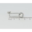 Серьги Xuping TTM Stainless Steel цвет Родий пусеты Декоративные с кристаллом фото №2 Серьги Xuping TTM Stainless Steel цвет Родий пусеты Декоративные с кристаллом фото №2