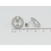 Серьги Xuping TTM Stainless Steel цвет Родий пусеты Колечки с греческим узором и буквой В фото №2