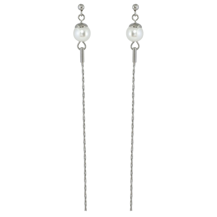 Сережки Xuping TTM Stainless Steel колір Родій пусети Перлинні підвіски фото №21 Сережки Xuping TTM Stainless Steel колір Родій пусети Перлинні підвіски фото №21