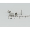 Серьги Xuping TTM Stainless Steel цвет Родий пусеты Декоративный узор фото №2