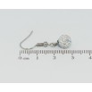 Серьги Xuping TTM Stainless Steel цвет Родий французский замок Подвески с белыми шариками в кристаллах ø 8мм фото №2 Серьги Xuping TTM Stainless Steel цвет Родий французский замок Подвески с белыми шариками в кристаллах ø 8мм фото №2