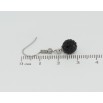 Серьги Xuping TTM Stainless Steel цвет Родий французский замок Подвески с черными шариками ø 8мм фото №2 Серьги Xuping TTM Stainless Steel цвет Родий французский замок Подвески с черными шариками ø 8мм фото №2