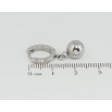 Серьги Xuping TTM Stainless Steel цвет Родий подвески на колечках Шарики ø 8мм фото №2 Серьги Xuping TTM Stainless Steel цвет Родий подвески на колечках Шарики ø 8мм фото №2