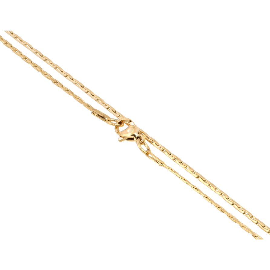 Цепочка Xuping ТТМ Stainless Steel цвет 18K Плетение склоченное длина 45см х 2мм фото №1 Цепочка Xuping ТТМ Stainless Steel цвет 18K Плетение склоченное длина 45см х 2мм фото №1