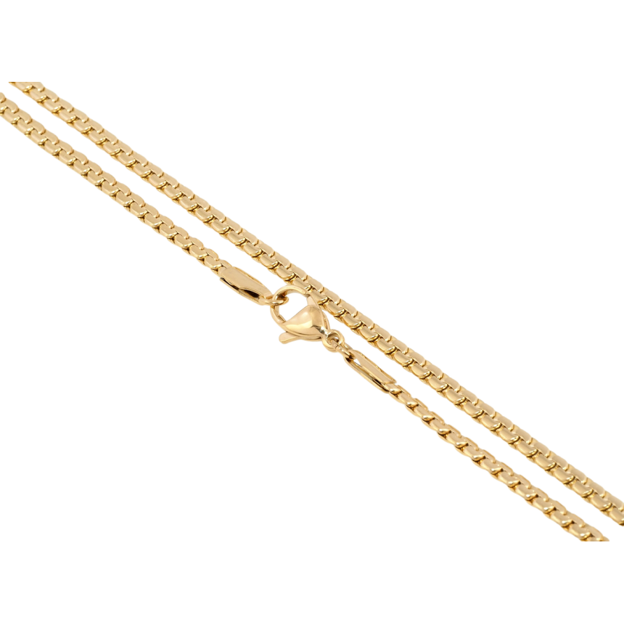 Ланцюжок Xuping ТТМ Stainless Steel колір 18K Плетіння Фантазійне довжина 45см х 3мм фото №1 Ланцюжок Xuping ТТМ Stainless Steel колір 18K Плетіння Фантазійне довжина 45см х 3мм фото №1