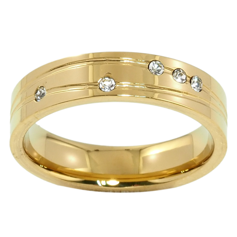 Каблучка Xuping TTM Stainless Steel Колір 14К Обручка, візерунок з цирконієм, ш. 5мм фото №20 Каблучка Xuping TTM Stainless Steel Колір 14К Обручка, візерунок з цирконієм, ш. 5мм фото №20