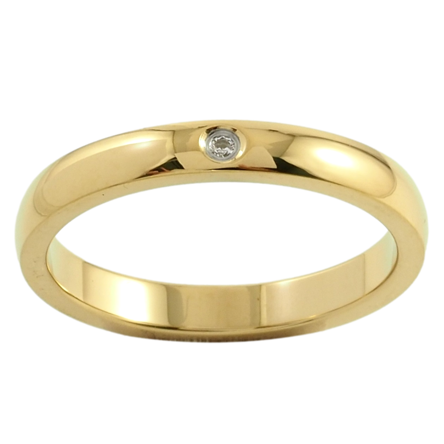 Кольцо Xuping TTM Stainless Steel Цвет 14К Обручальное, вставка цирконий, ш. 3мм фото №1 Кольцо Xuping TTM Stainless Steel Цвет 14К Обручальное, вставка цирконий, ш. 3мм фото №1