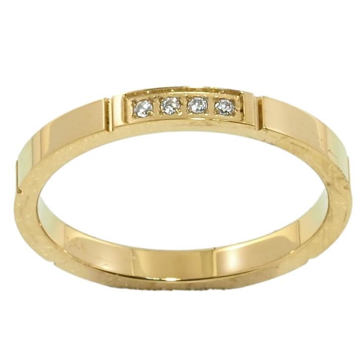 Каблучка Xuping TTM Stainless Steel Колір 14К Обручка, доріжка цирконію, ш. 2.5мм фото №25 Каблучка Xuping TTM Stainless Steel Колір 14К Обручка, доріжка цирконію, ш. 2.5мм фото №25