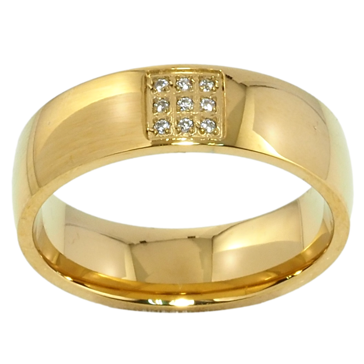 Каблучка Xuping TTM Stainless Steel Колір 14К Обручка, з візерунком з цирконієм, ш. 6мм фото №24 Каблучка Xuping TTM Stainless Steel Колір 14К Обручка, з візерунком з цирконієм, ш. 6мм фото №24