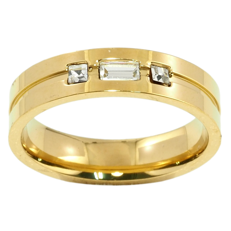 Каблучка Xuping TTM Stainless Steel Колір 14К Обручка, візерунок із цирконієм, ш. 5мм фото №17 Каблучка Xuping TTM Stainless Steel Колір 14К Обручка, візерунок із цирконієм, ш. 5мм фото №17