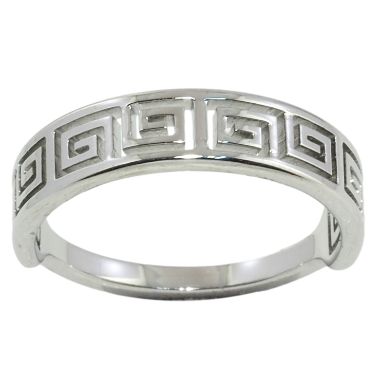 Каблучка Xuping TTM Stainless Steel Колір Родій Різьблений грецький орнамент фото №18 Каблучка Xuping TTM Stainless Steel Колір Родій Різьблений грецький орнамент фото №18