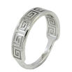 Каблучка Xuping TTM Stainless Steel Колір Родій Різьблений грецький орнамент фото №2 Каблучка Xuping TTM Stainless Steel Колір Родій Різьблений грецький орнамент фото №2