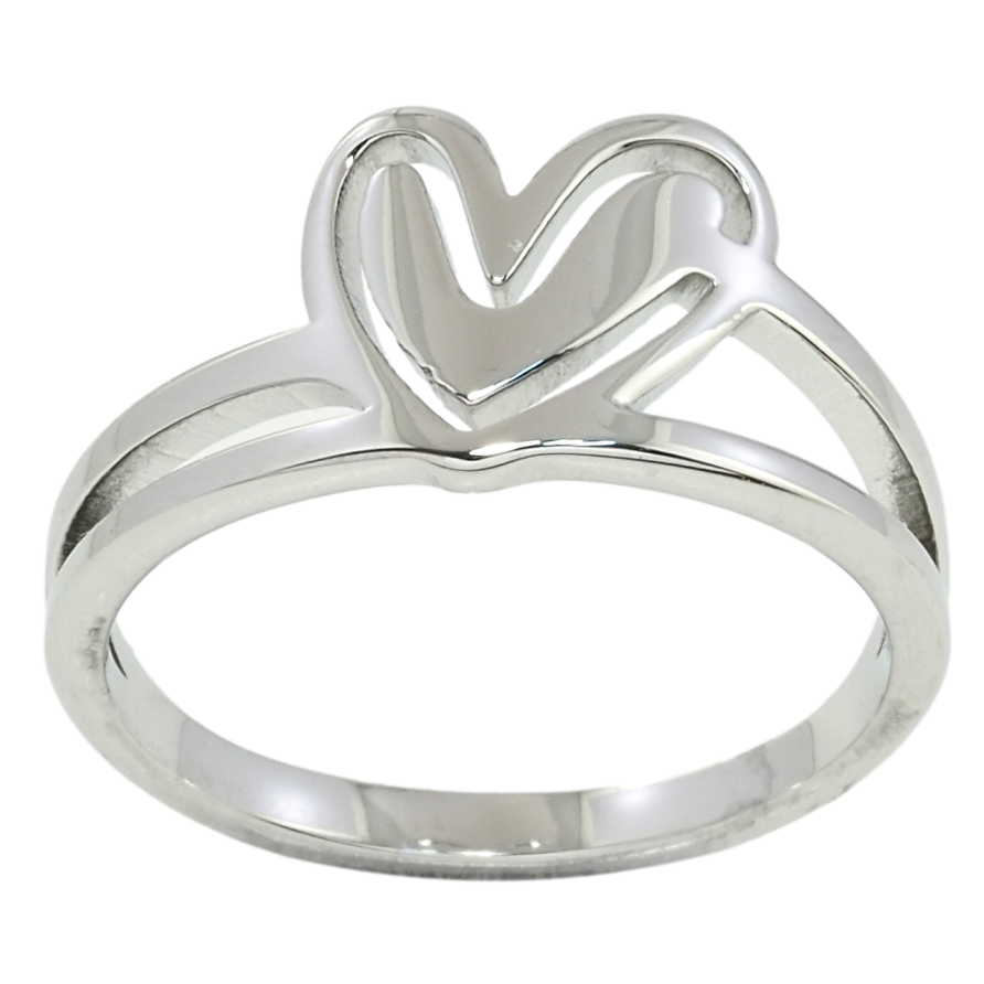 Каблучка Xuping TTM Stainless Steel Колір Родій Серце фото №1 Каблучка Xuping TTM Stainless Steel Колір Родій Серце фото №1