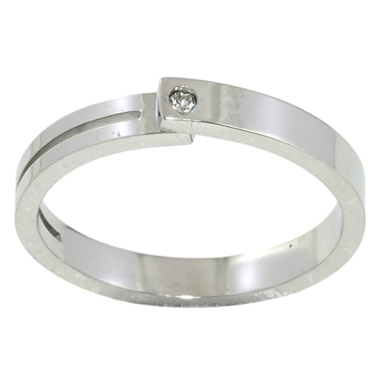 Каблучка Xuping TTM Stainless Steel Колір Родій Декоративний візерунок із кристалом фото №3 Каблучка Xuping TTM Stainless Steel Колір Родій Декоративний візерунок із кристалом фото №3