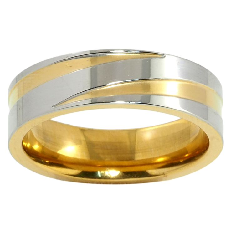 Каблучка Xuping TTM Stainless Steel Колір 14К + Родій Обручка, з візерунком ш.6мм фото №19 Каблучка Xuping TTM Stainless Steel Колір 14К + Родій Обручка, з візерунком ш.6мм фото №19