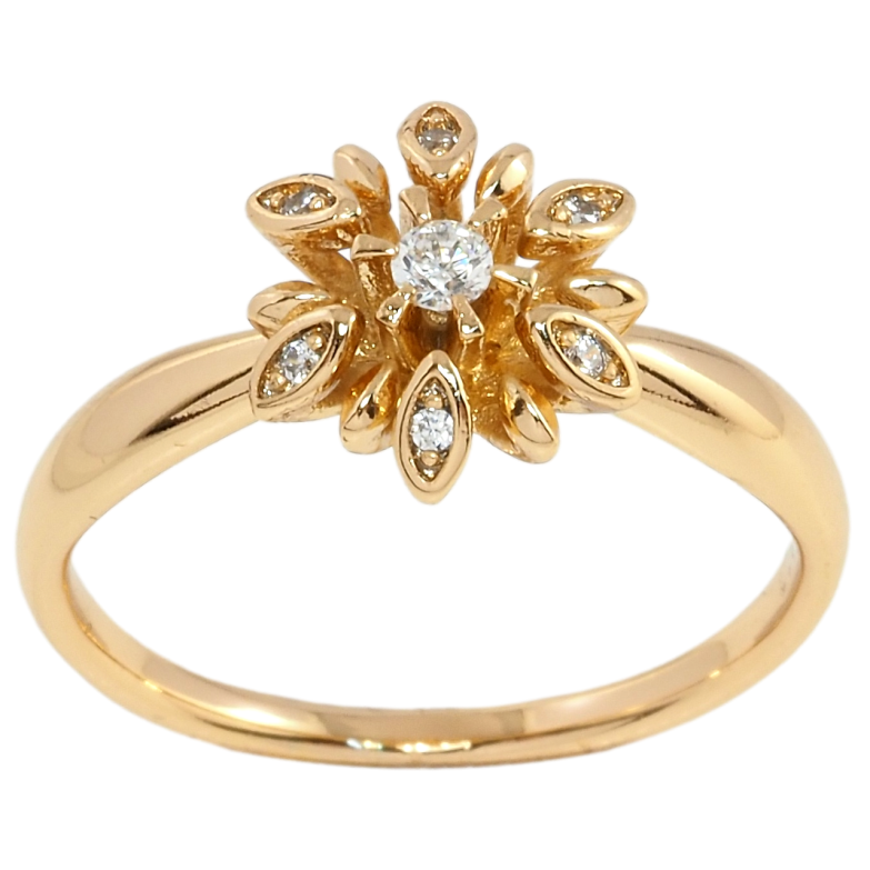Кольцо Xuping Позолота 18K Цветок с цирконием фото №1 Кольцо Xuping Позолота 18K Цветок с цирконием фото №1
