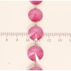 Браслет Xuping цвет Родий с кристаллами Swarovski Кристаллы Риволи Цвет Royal Red размер 18-22,5см х 1,4см фото №3