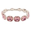 Браслет Xuping цвет Родий с кристаллами Swarovski Кристаллы Цвет Blush Rose доп.замок размер 16-18,5см х фото №3 Браслет Xuping цвет Родий с кристаллами Swarovski Кристаллы Цвет Blush Rose доп.замок размер 16-18,5см х фото №3