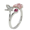 Кольцо Xuping цвет Родий с кристаллами Swarovski "Бабочки с кристаллом Rose и Fuchsia " свободный размер фото №3 Кольцо Xuping цвет Родий с кристаллами Swarovski "Бабочки с кристаллом Rose и Fuchsia " свободный размер фото №3