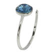Каблучка Xuping колір Родій з кр-ми Swarovski "Кристал Montana" фото №3 Каблучка Xuping колір Родій з кр-ми Swarovski "Кристал Montana" фото №3