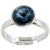 Кольцо Xuping цвет Родий с кристаллами Swarovski "Кристалл Montana ø 10мм" фото №2 Кольцо Xuping цвет Родий с кристаллами Swarovski "Кристалл Montana ø 10мм" фото №2