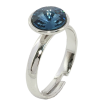 Кольцо Xuping цвет Родий с кристаллами Swarovski "Кристалл Montana ø 10мм" фото №3 Кольцо Xuping цвет Родий с кристаллами Swarovski "Кристалл Montana ø 10мм" фото №3