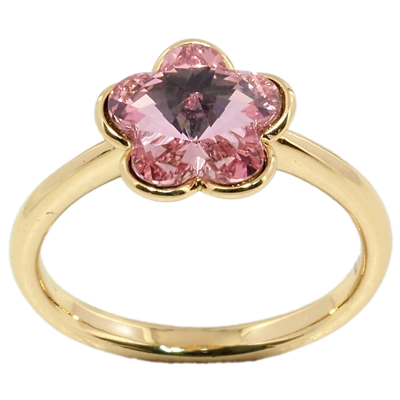 Каблучка Xuping колір 18K із кристалами Swarovski Рожева Квітка фото №18 Каблучка Xuping колір 18K із кристалами Swarovski Рожева Квітка фото №18