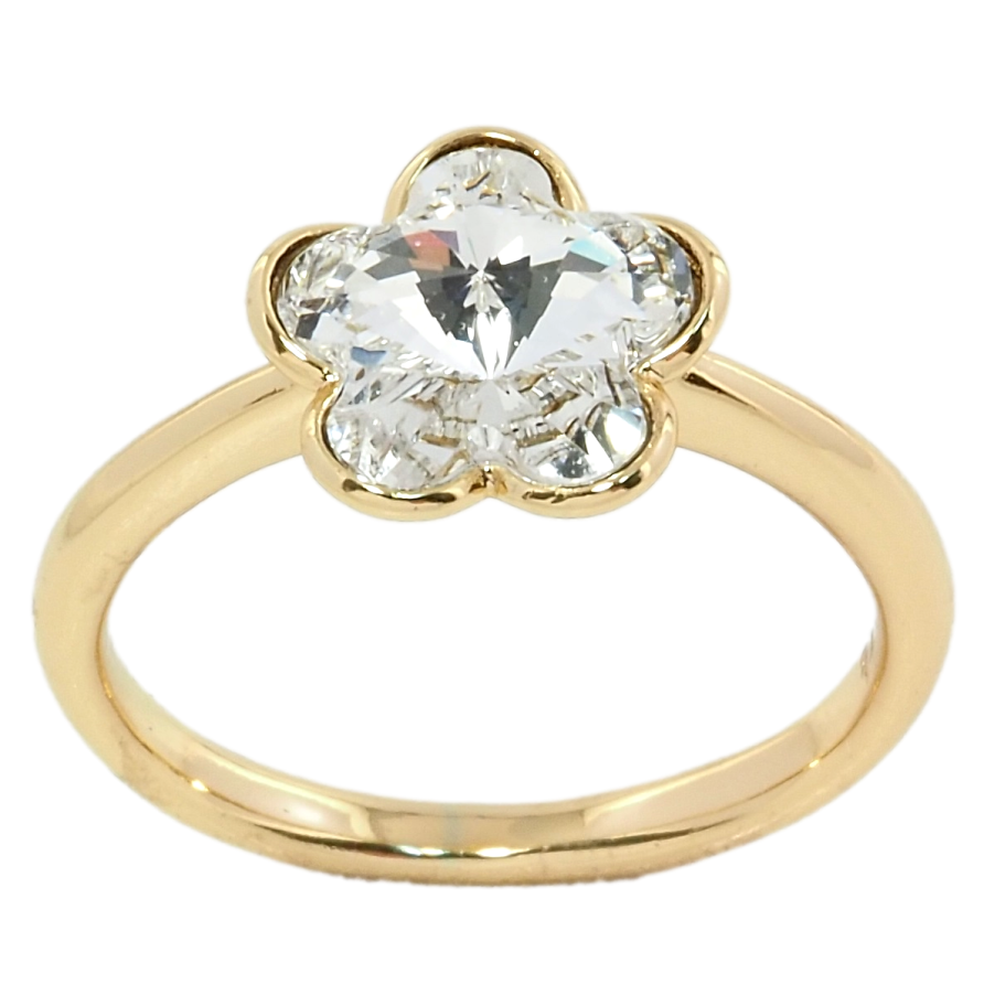 Кольцо Xuping цвет 18K с кристаллами Swarovski Цветок фото №1 Кольцо Xuping цвет 18K с кристаллами Swarovski Цветок фото №1