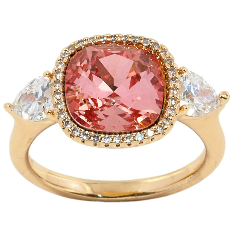 Кольцо Xuping цвет 18K с кристаллами Swarovski Центральная Вставка Кристалл Огранки Cushion Cut фото №1 Кольцо Xuping цвет 18K с кристаллами Swarovski Центральная Вставка Кристалл Огранки Cushion Cut фото №1